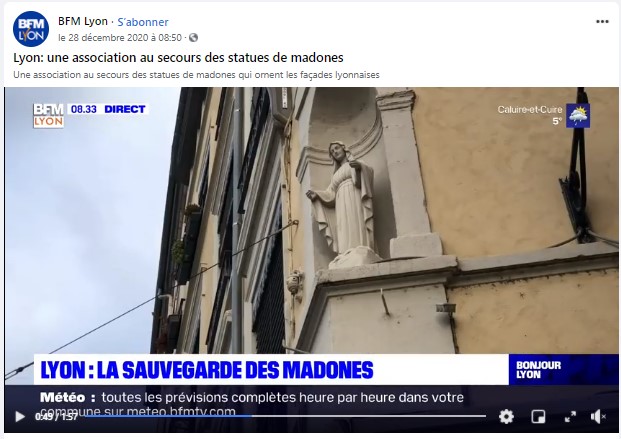 Lire la suite à propos de l’article Regardez le reportage de BFM sur Les madones de Lyon